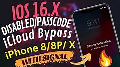 iPhone X iOS 16 Unlock Disable/Passcode iCloud Bypass With Signal No Downgrade Unlocktool 2023