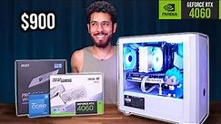 BEST $900 Gaming PC Build Guide - RTX 4060 i5 12600K (w/ Benchmarks)