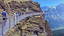 Thrilling Cliff Walk at Grindelwald First, Switzerland