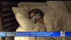 Nasal spray can reduce snoring in children, study suggests