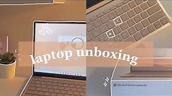 laptop unboxing | Microsoft surface go | 🌷✨🌱