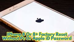 How To Factory Reset iPhone Without Pc or Apple iD Password - 2023