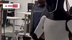 Elon Musk reveals Tesla's latest humanoid robot, Optimus, showcasing its newly demonstrated skill of folding shirts. In a video posted by Musk, Optimus adeptly picks up and folds a black t-shirt. Musk clarified that although the current Optimus is not capable of autonomously executing this task, full autonomy in diverse settings is anticipated in the near future. #abplive #optimus #elonmusk #robot #AI | ABP Live