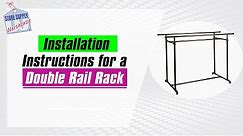 Clothing Racks - How To Install The Pipeline Double Rail Rack Display