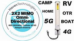 2x2 MIMO 4G LTE 5G Cellular Omni-Directional Antenna - The Wireless Haven - Product Overview
