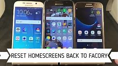 Reset Home Screens Back To Factory | Samsung