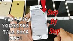 iPhone 5/6/7/8: How to Disable VoiceOver or Talk Back (Step by Step)