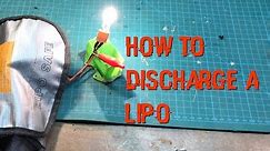 How to fully discharge a lipo battery