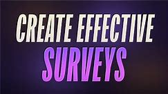 Create Effective Surveys like a Pro: UX Design Research Method!