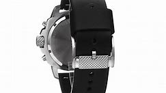 Fossil Men's FS4928 Modern Machine Chronograph Leather Watch - Black