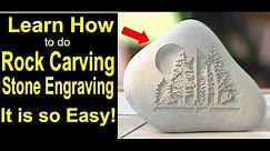 How To Engrave Stones Rocks Boulders, Address Stones