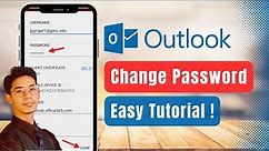 How to Change Outlook Password !