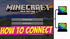 How to connect 2 computers in Multiplayer at home on MINECRAFT - FULL TUTORIAL