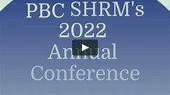 PBC SHRM 2022 Annual Conference