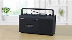 Jensen MCR-250 Portable Cassette Player/Recorder with AM/FM Radio