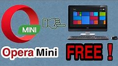 How to download opera mini in Computer | Opera Mini PC Version