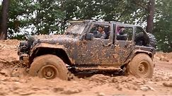 1/10 Scale RC : Jeep Wrangler Rubicon JK Muddy Driving(SCX10 II) #5.