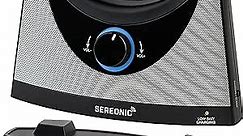 SEREONIC Portable Wireless Speakers for Smart TV - Ideal for TV Watching Without The Blaring Volume - Designed for Hard of Hearing, Elderly, and Seniors - 100ft Range