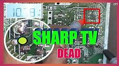 How to repair sharp crt tv no power.