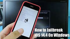 How to Jailbreak iOS 14.4 on Windows EASY