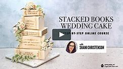 Stacked Books Wedding Cake Tutorial