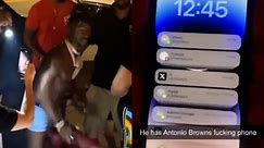Antonio Brown strips in the street, tosses pants to the crowd, leaves phone behind!