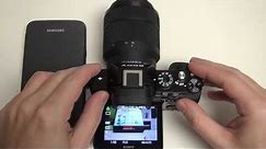 Sony A7 WiFi Demo (smart remote control app)