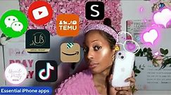 What's on my Pink iPhone 15 plus💕: Must have apps! 💯