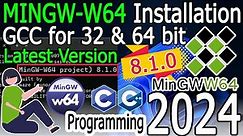 How to install MinGW-w64 on Windows 10/11 [2024 Update] Latest 8.1.0 GNU GCC Compiler