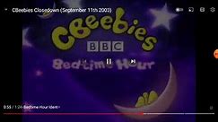 CBeebies before youtube era 2002-2005 closedown board