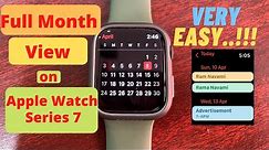 Calendar View on Apple Watch - Day Month and Event View 📅 #applewatch #apple