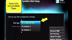 How to set the Dish Type on a DIRECTV Receiver