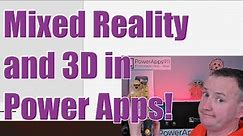 Power Apps Mixed Reality and 3D Model