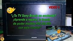 ​💎​“¿Tu TV Sony Bravia no enciende? Aprende a reparar la fuente de poder, kdl, con este tutorial,💎
