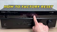 Yamaha AV Receiver: How to Factory Reset (Also Fix Decoder Off Error)