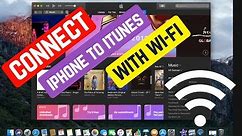 How to Connect iPhone to iTunes with wifi