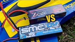 ZEE Premium Vs SMC DV Extreme Lipo Battery Comparison, Test, & Review - Proboat UL-19