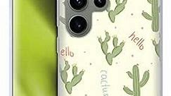 Head Case Designs Cactus Everything Pastels Soft Gel Case Compatible with Samsung Galaxy S23 Ultra 5G