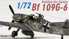 Building The 1/72 Tamiya Bf 109G-6 Scale Model Aircraft