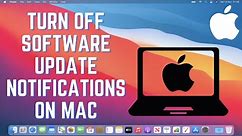 How to Turn Off Software Update Notifications on Mac | How to Stop macOS Update Notification