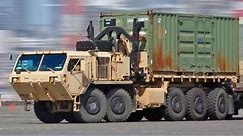 U.S. Army Palletized Load System Trucks - Military Truck Time Lapse