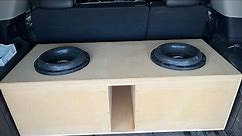 How to build a subwoofer box with Pete Bass 2-12” sundown x for a Tahoe