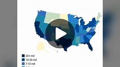 US States by population#maps #usamap #usa🇺🇸 #statesofamerica