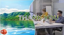 Modern Thank you Slide In PowerPoint | Animated Thank you Slide In PowerPoint