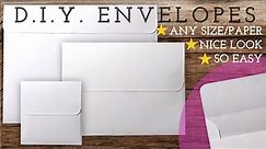 EASY How to Make Envelope with A4 Paper DIY - Any Size, Custom Size