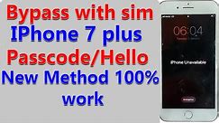 IPhone 7+ Disable ICloud Bypass (SimWorking) By Eft Pro One Click- Iphone 7+ PASSCODE Unavilibale