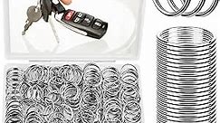 200PCS 25mm Split Key Rings Bulk, Key Rings for Keychain and Crafts Keychain Rings (Silver)
