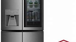 LG SIGNATURE ADA 31 Cu. Ft. Textured Steel Smart Wi-Fi Enabled InstaView Door-In-Door Refrigerator - URNTS3106N
