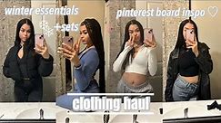 winter essentials clothing haul || building an aesthetic for the new year | fashion nova