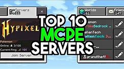 Top 10 Servers For Minecraft Bedrock 1.20!